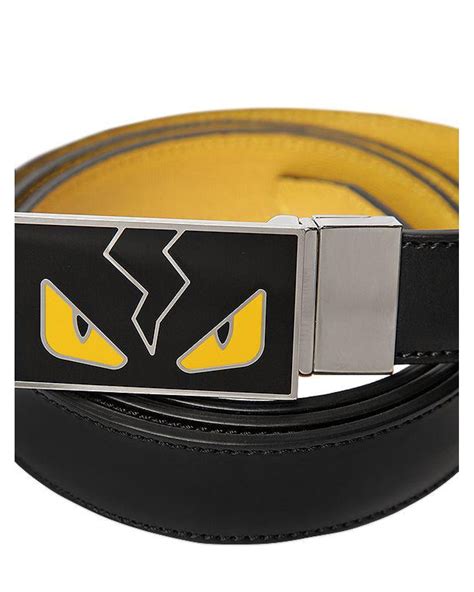 red fendi monster belt|authentic men's fendi belt.